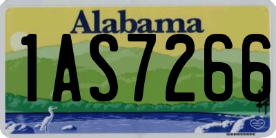 AL license plate 1AS7266