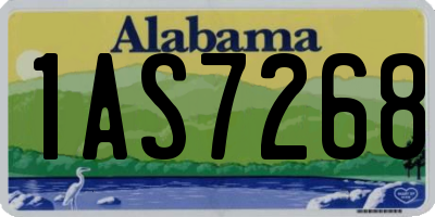 AL license plate 1AS7268
