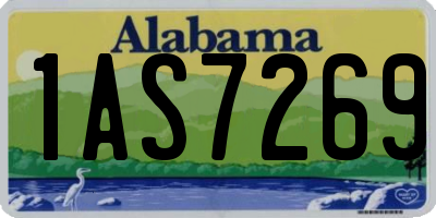 AL license plate 1AS7269