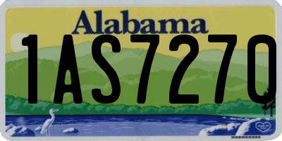 AL license plate 1AS7270