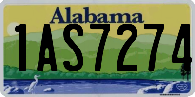 AL license plate 1AS7274