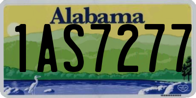 AL license plate 1AS7277