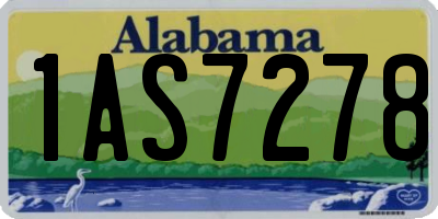 AL license plate 1AS7278