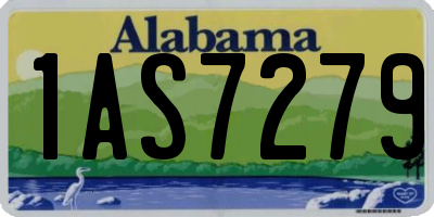 AL license plate 1AS7279