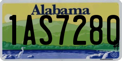 AL license plate 1AS7280