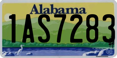 AL license plate 1AS7283