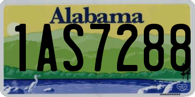AL license plate 1AS7288