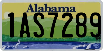 AL license plate 1AS7289