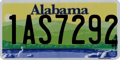 AL license plate 1AS7292