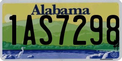 AL license plate 1AS7298