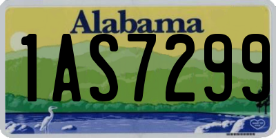 AL license plate 1AS7299