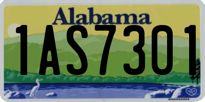 AL license plate 1AS7301