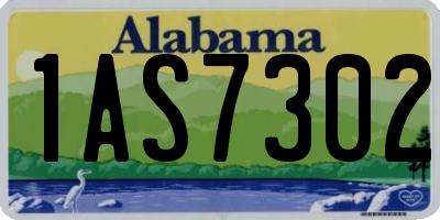 AL license plate 1AS7302
