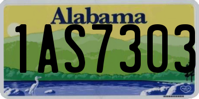 AL license plate 1AS7303