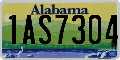 AL license plate 1AS7304
