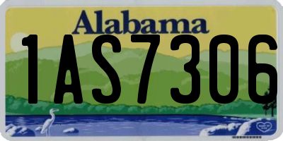 AL license plate 1AS7306