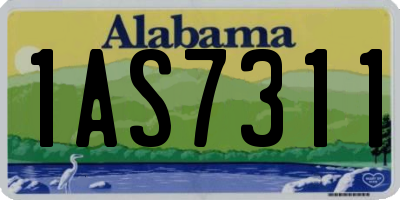 AL license plate 1AS7311