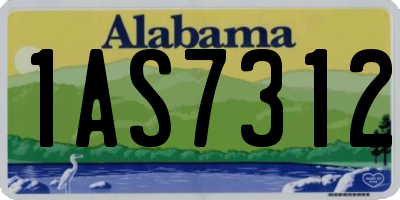 AL license plate 1AS7312