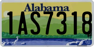 AL license plate 1AS7318