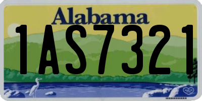 AL license plate 1AS7321