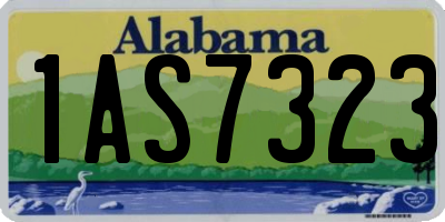 AL license plate 1AS7323