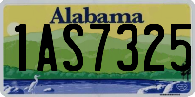 AL license plate 1AS7325
