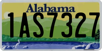 AL license plate 1AS7327