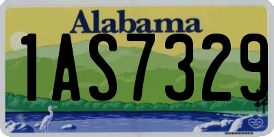 AL license plate 1AS7329