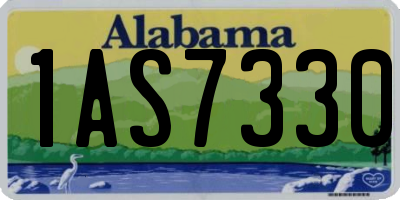 AL license plate 1AS7330