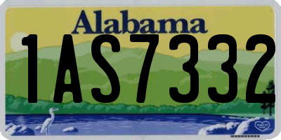 AL license plate 1AS7332