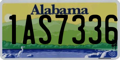 AL license plate 1AS7336