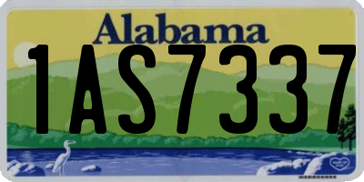AL license plate 1AS7337