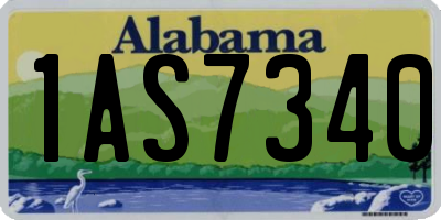 AL license plate 1AS7340