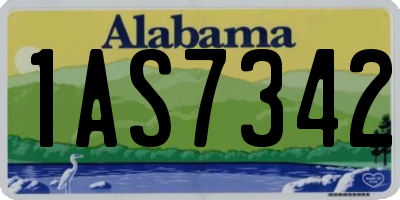 AL license plate 1AS7342