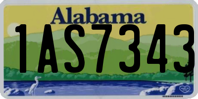 AL license plate 1AS7343