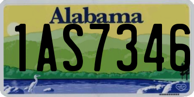 AL license plate 1AS7346