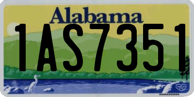 AL license plate 1AS7351