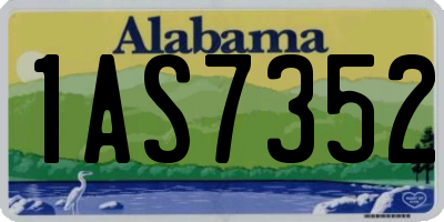 AL license plate 1AS7352