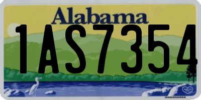 AL license plate 1AS7354