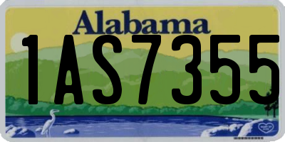 AL license plate 1AS7355