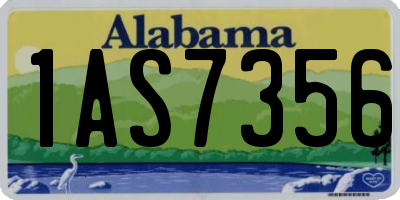 AL license plate 1AS7356
