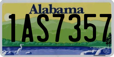 AL license plate 1AS7357
