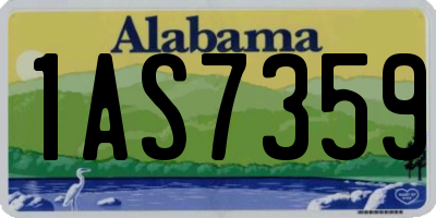 AL license plate 1AS7359