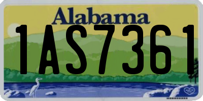 AL license plate 1AS7361