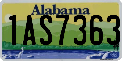 AL license plate 1AS7363