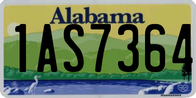 AL license plate 1AS7364
