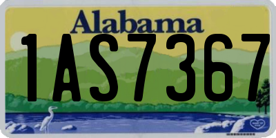 AL license plate 1AS7367