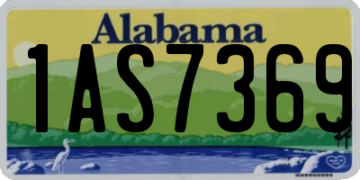 AL license plate 1AS7369