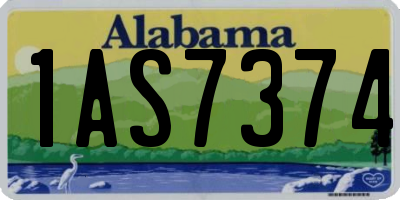 AL license plate 1AS7374