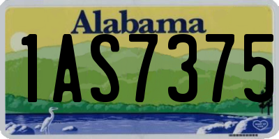 AL license plate 1AS7375